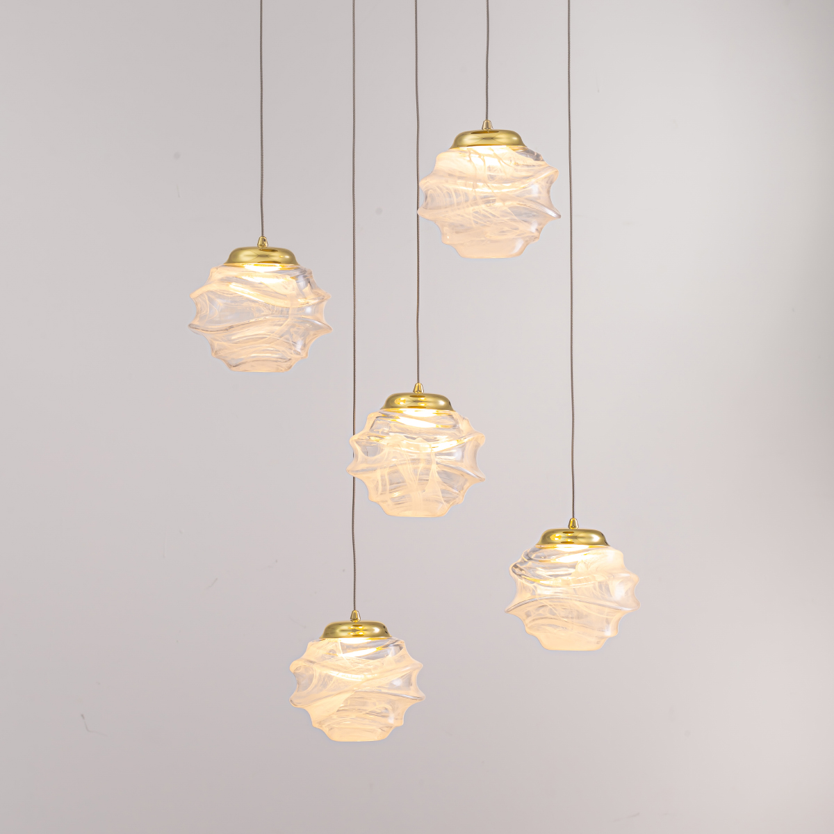 Подвесной светильник Delight Collection MD25030003-5A gold/clear