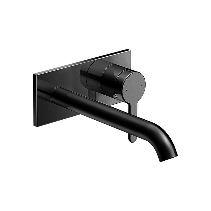 Duravit C.1 Смеситель для раковины скрытого монтажа (наружная часть) излив 225мм, цвет: черный матовый