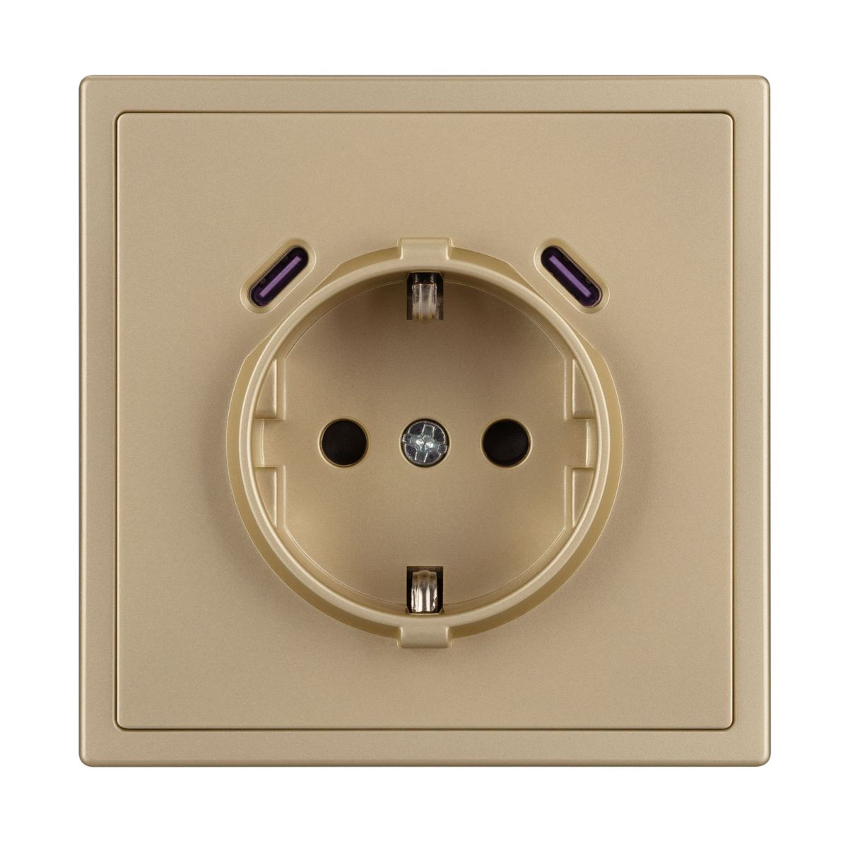 Механизм розетки с USB зарядкой Arlight SCT-NOBE-MUCC-SFPL-GD (230V, 16A) 061815
