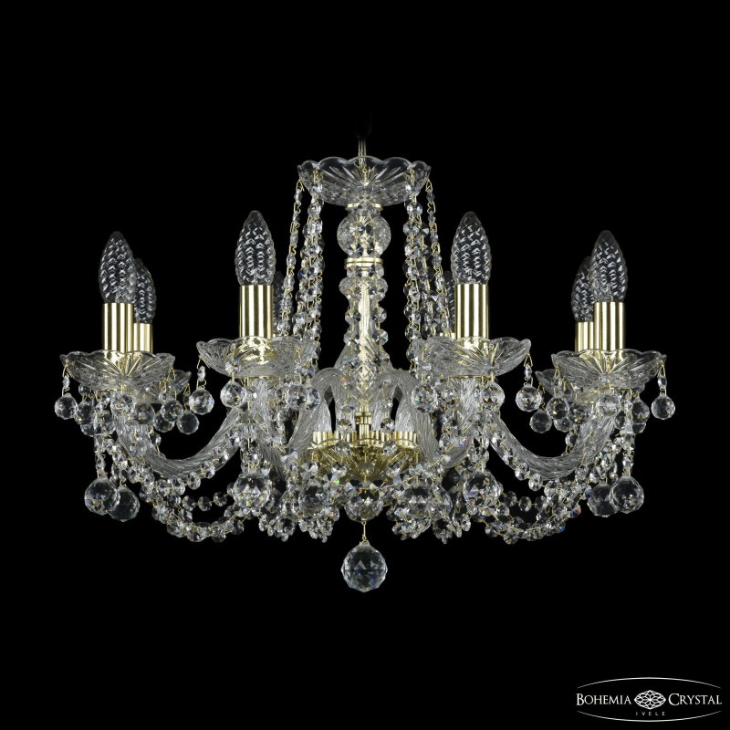 Подвесная люстра Bohemia Ivele Crystal 1402/8/195 G Balls