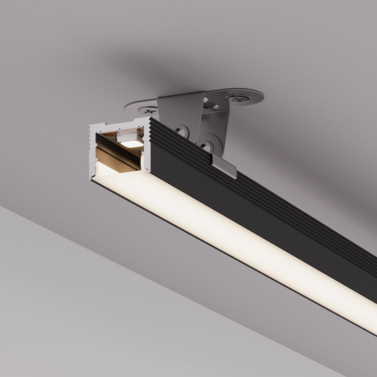 Профиль Arlight SL-SLIM-H13M-2000 BLACK (BY) (Алюминий) 061375