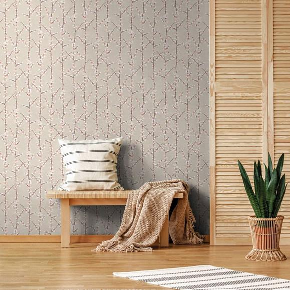 Обои Aura 1904-3 Sakuura Row Beige