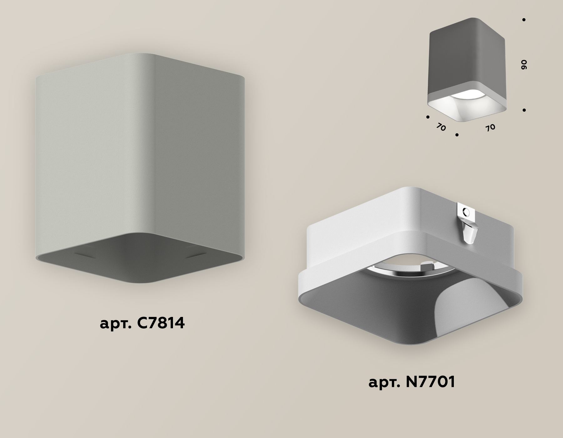 Накладной светильник Ambrella Light Techno XS7814001 (C7814, N7701)