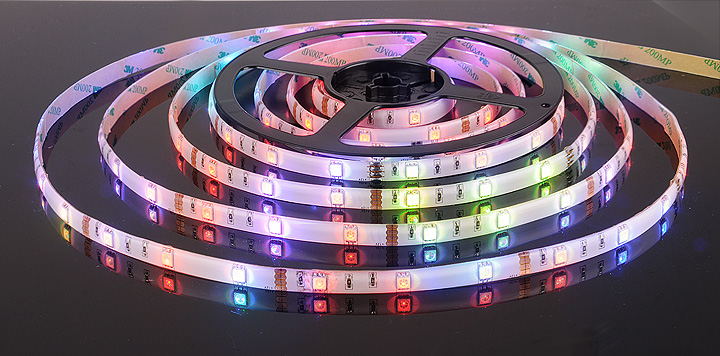 Светодиодная лента Elektrostandard 12V 7,2W 30Led 5050 IP65 RGB, 5м 4690389038457
