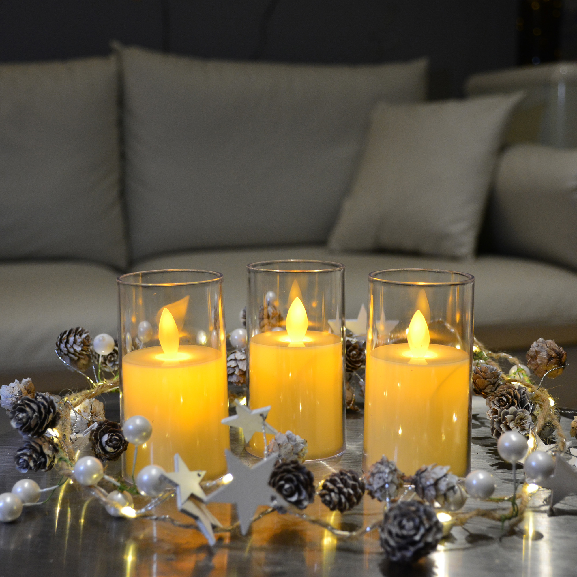 Фигурка светодиодная Свеча Uniel ULD-F064 WW CANDLE SET3 UL-00012456
