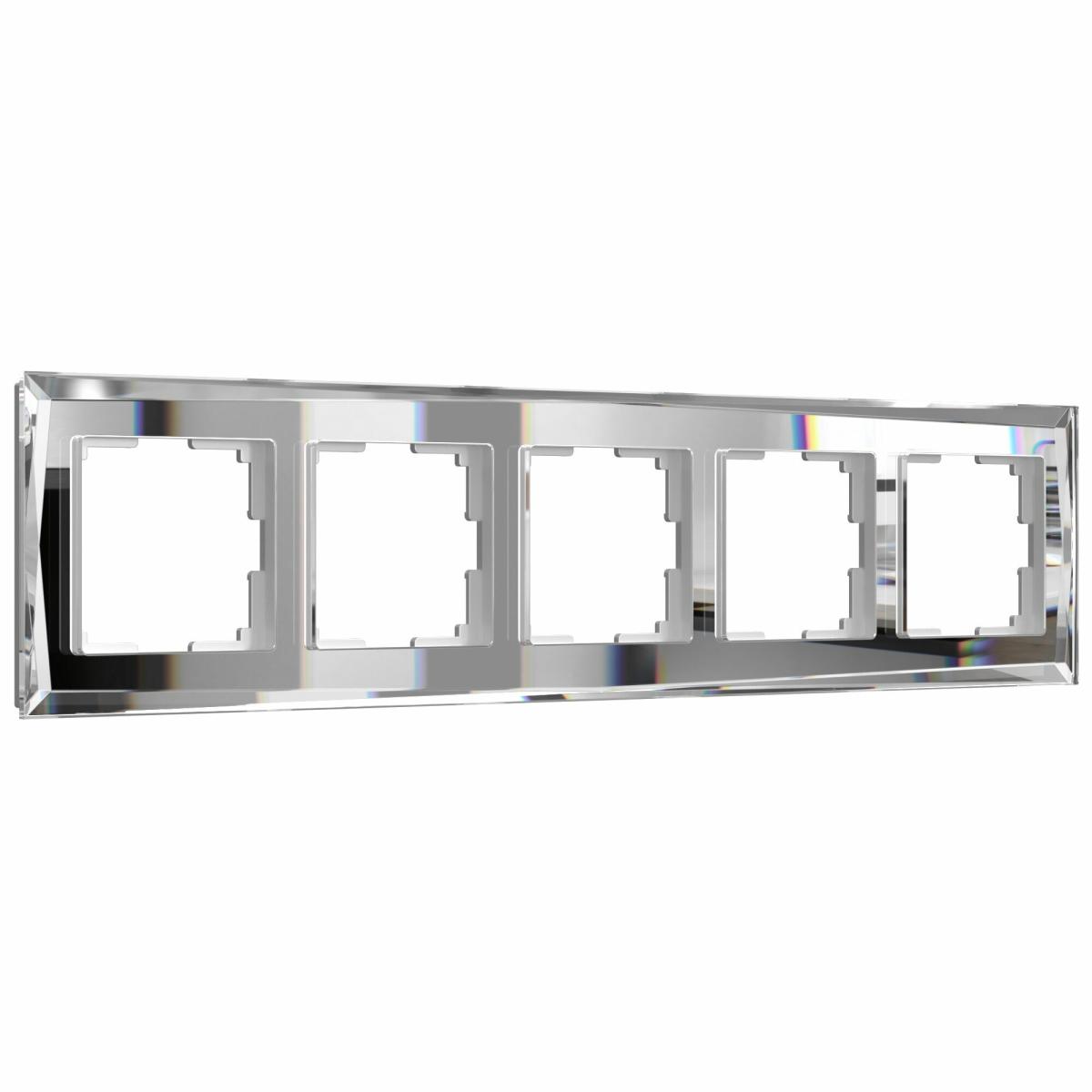 Рамка на 5 постов зеркальная Werkel W0051220 4690389158896