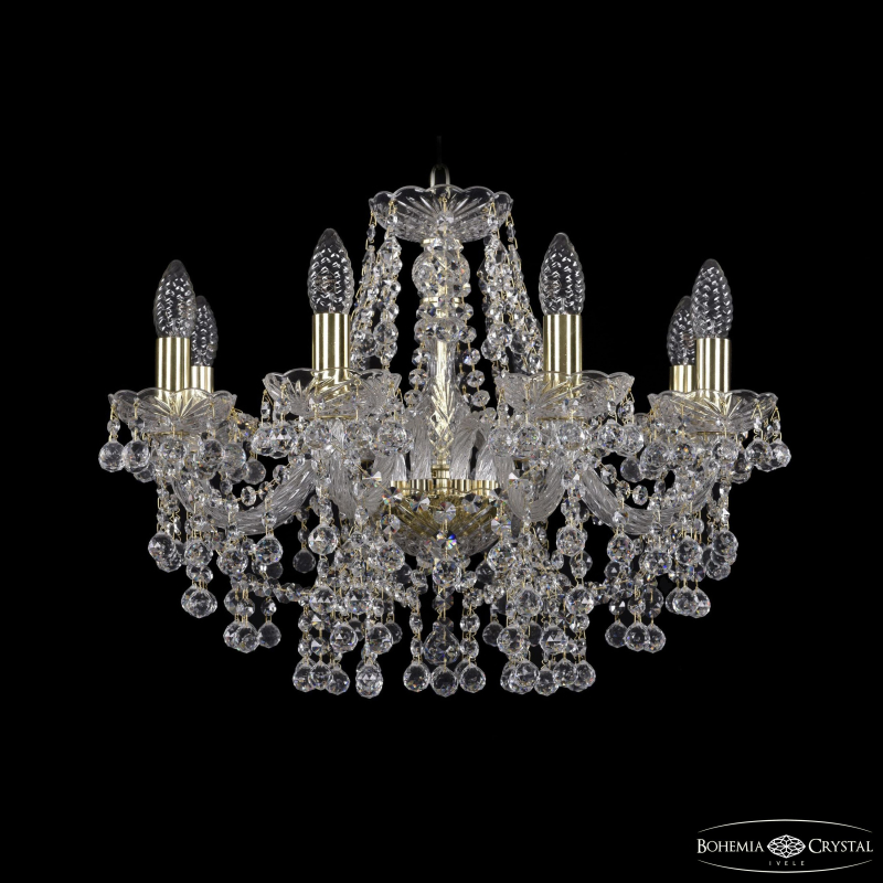 Подвесная люстра Bohemia Ivele Crystal 1409/8/195 G