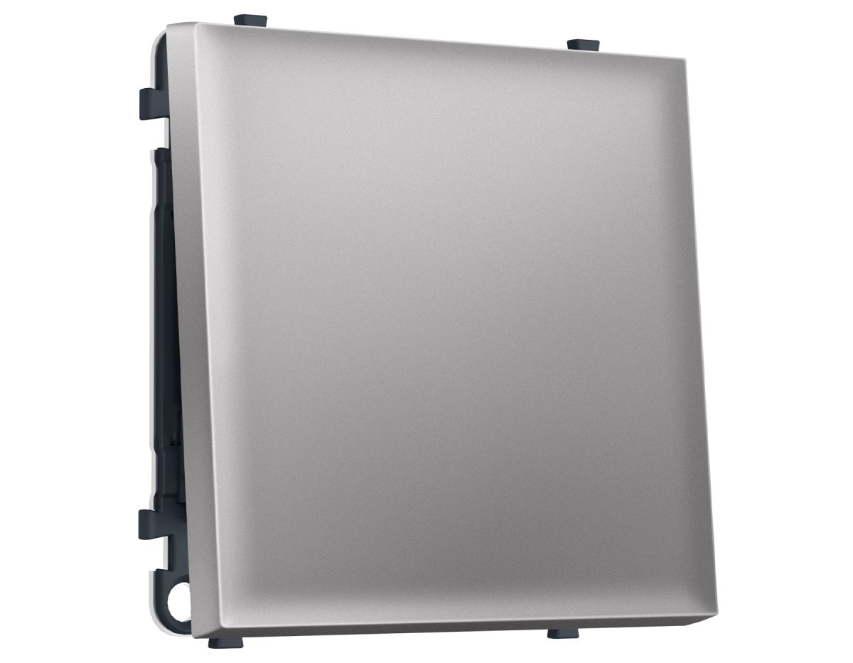 Комплект механизма 1-кл выключателя SIGMA Сталь матовый 10A-250V QUANT PRO Ambrella Volt MS501010 (SP5010, PR101)