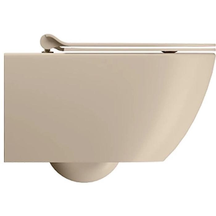 GSI Pura Унитаз подвесной 55х36см, безободковый, с крепежом, цвет: creta matte