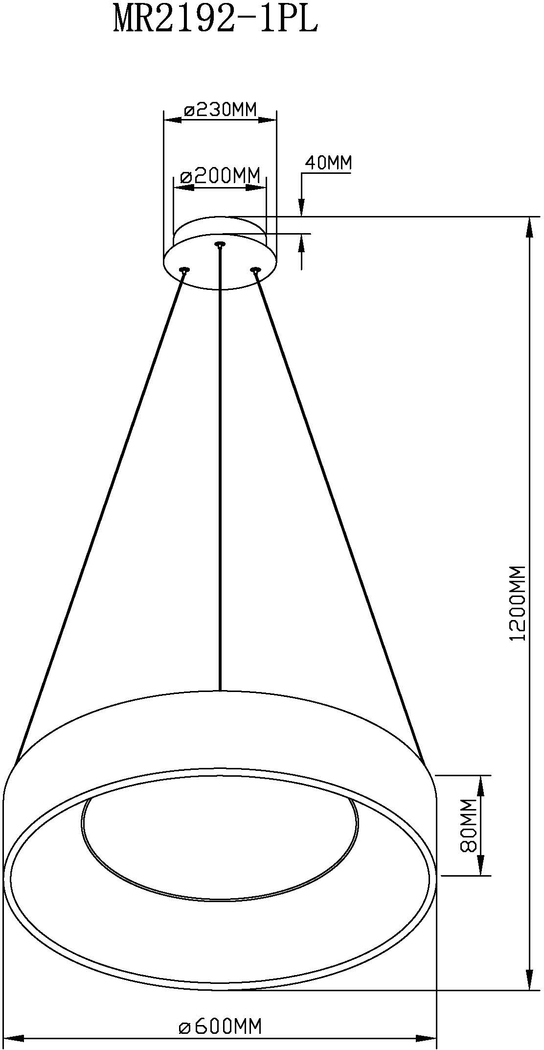 Подвесная люстра Myfar Shannon MR2192-1PL