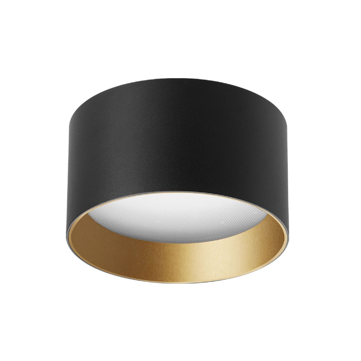 Накладной светильник Arlight SP-BISCOTTO-R140-15W Warm3300-MIX (BK-GD, 80 deg, 230V) 055027