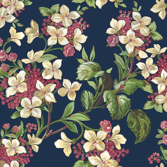 Обои Coordonne 8800042V Flowery Navy