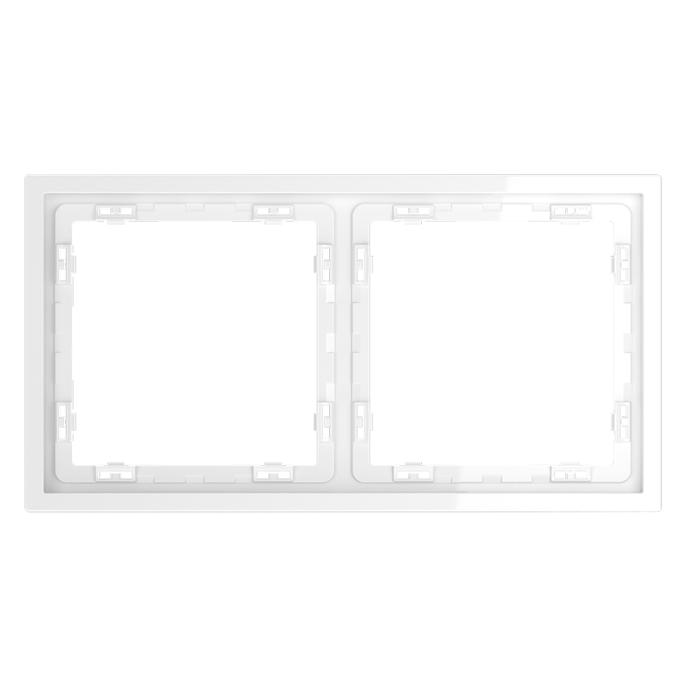 Рамка на 2 поста Voltum S70 VLS100201 (белый глянцевый)