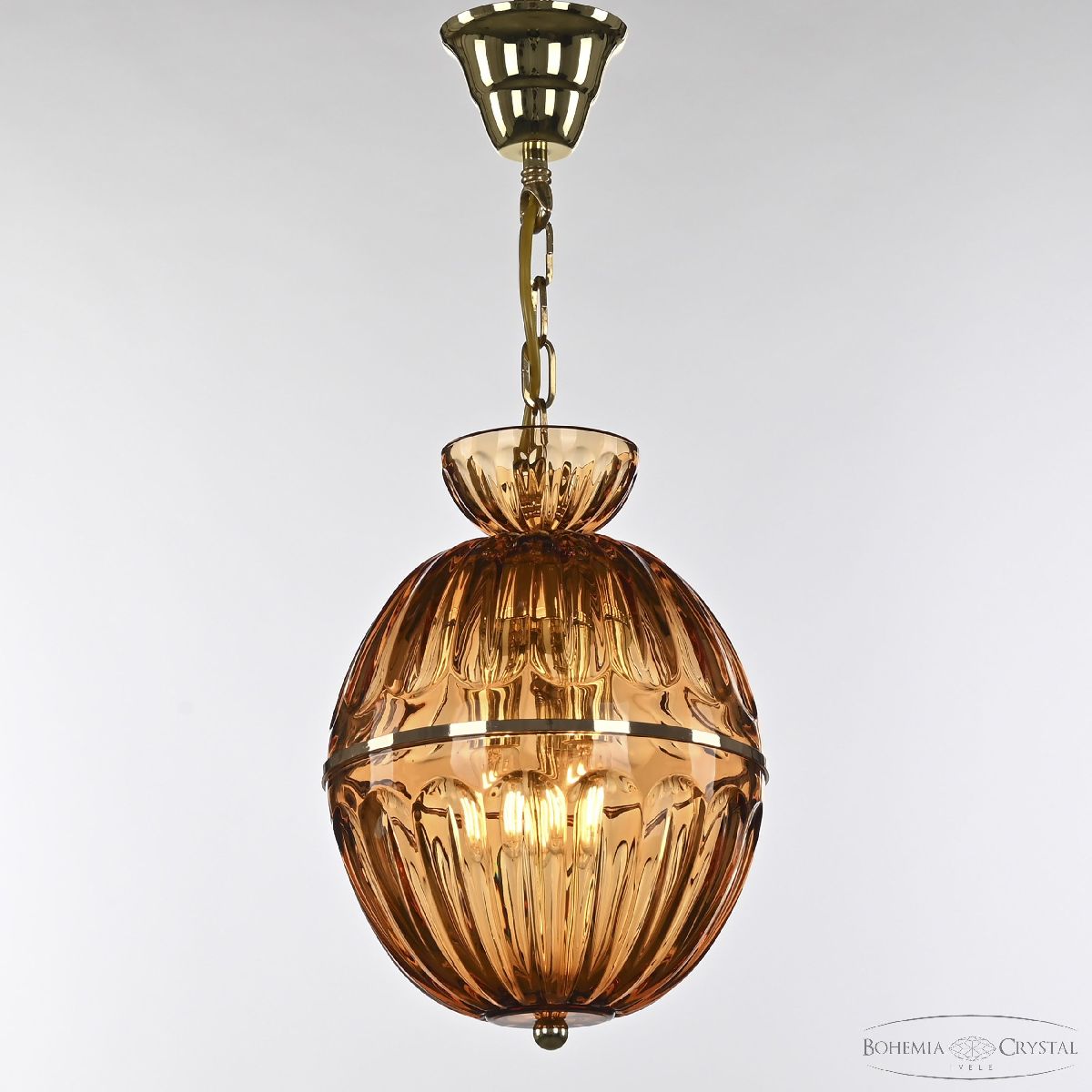 Подвесной светильник Bohemia Ivele Crystal 5480/22 G Amber/M-1H