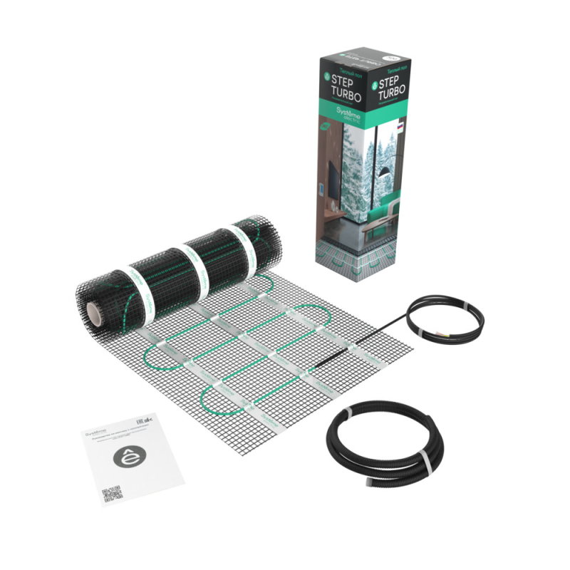 Мат нагревательный 200 Вт/м2, 1200 Вт, 6 м2 Systeme Electric Step Turbo STM200060