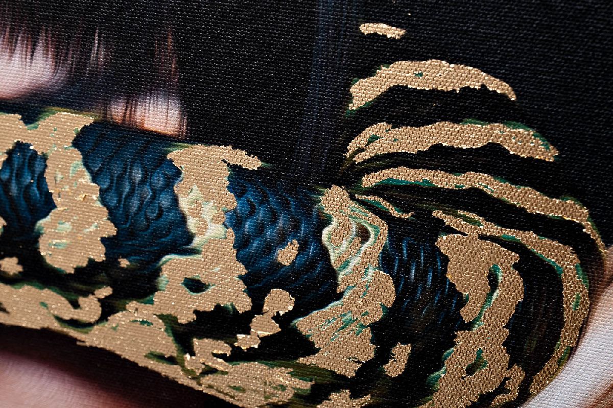 Холст Девушка со змеей Garda Decor 89VOR-GIRL/SNAKE-1