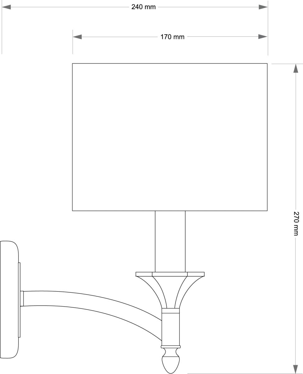 Бра Kutek Decor Abazur DEC-K-1 (P/A)
