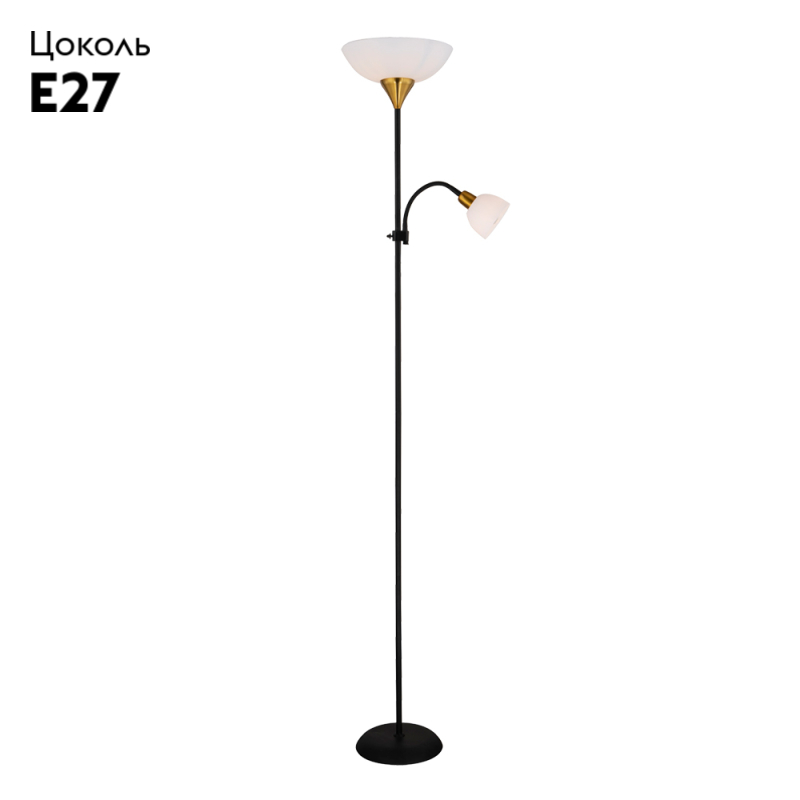 Торшер Arte Lamp Duetto A9569PN-2BK