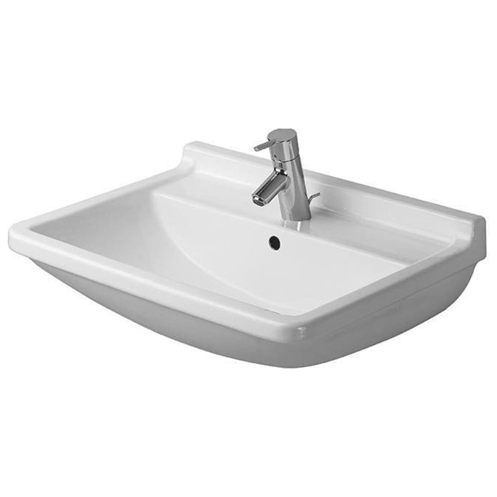 Duravit Starck 3 Раковина подвесная 60х45см., с 1 отв под смеситель, с переливом, цвет: белый