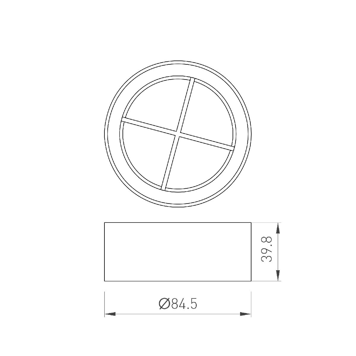 Решетка антибликовая Arlight LGD-ANTIGLARE-GRILLE-R85 (BK) 046755