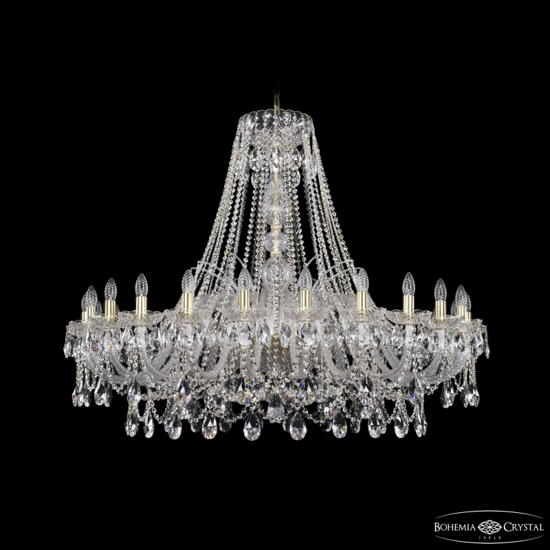 Подвесная люстра Bohemia Ivele Crystal 1411/24/460 G