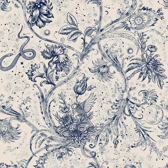Обои Coordonne 8800025N Neo-Mithology Blue