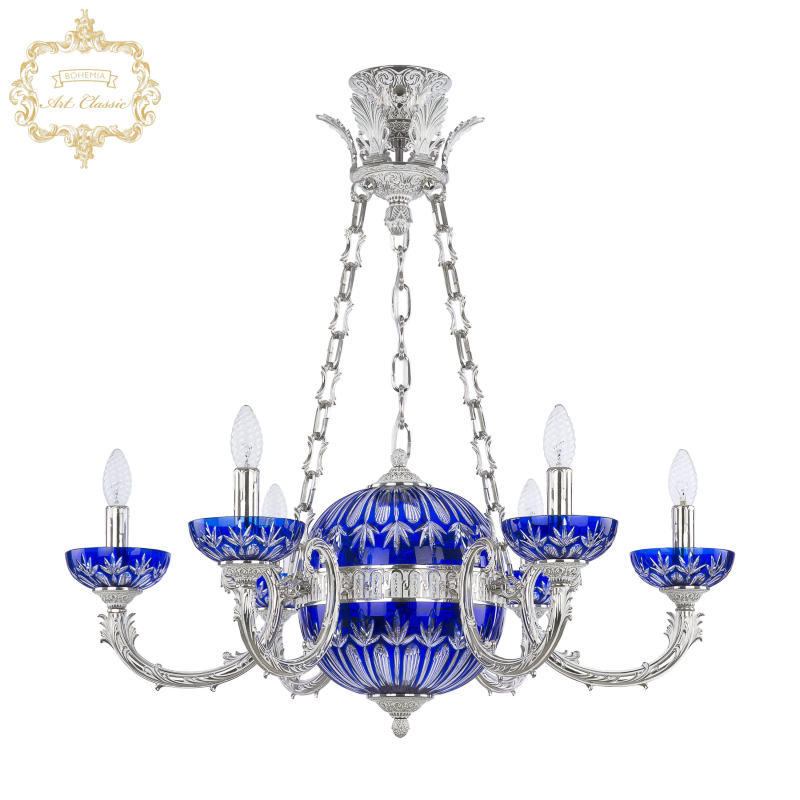 Подвесная люстра Art Classic 31.1009P.6.210.NW.P.Clear-Blue.H-1I.Y8