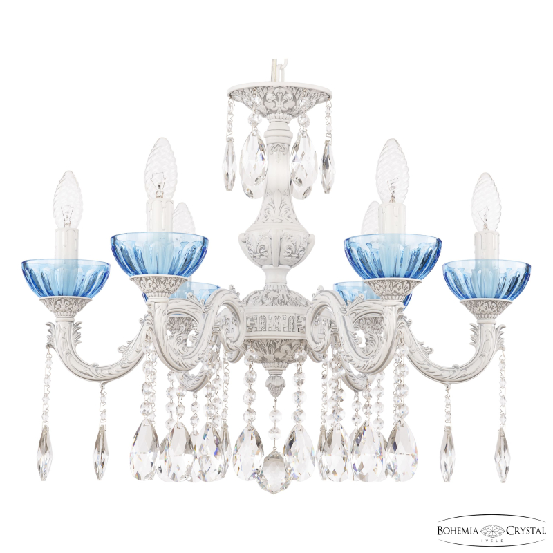 Подвесная люстра Bohemia Ivele Crystal AL79101/6/175 A WMN P Aquamarine/M-1H