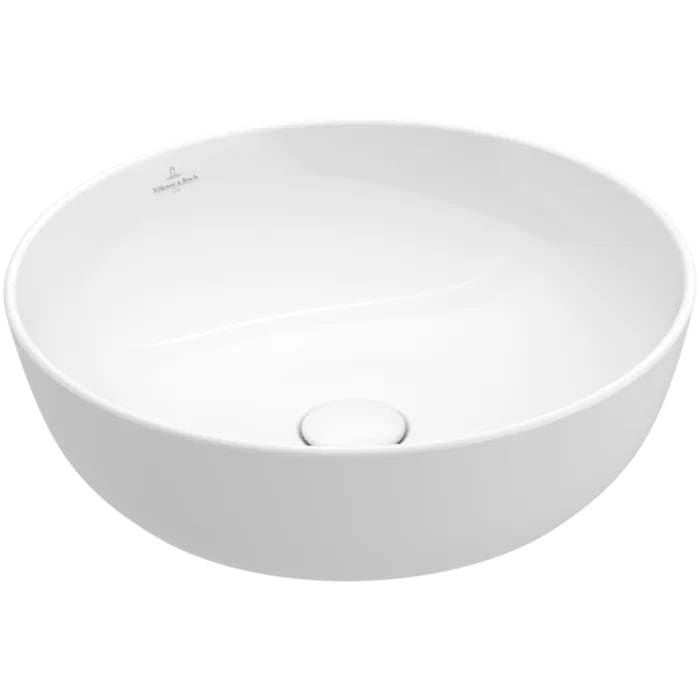 Villeroy&Boch Artis Раковина 43х43х12.5см., накладная, без отв., без перелива, TitanCeram, цвет: альпийский белый