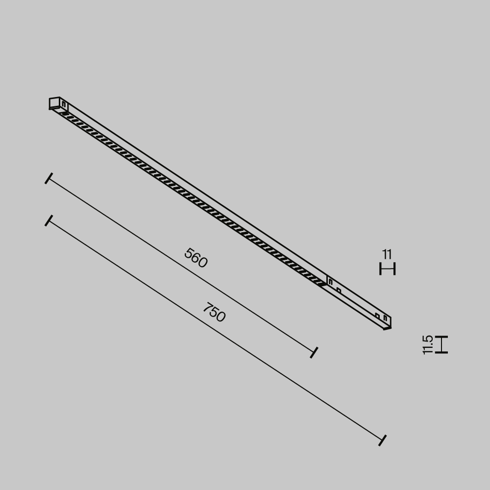 Трековый магнитный светильник Maytoni Technical Points Exility X TR241-4-12WTW-DD2-B