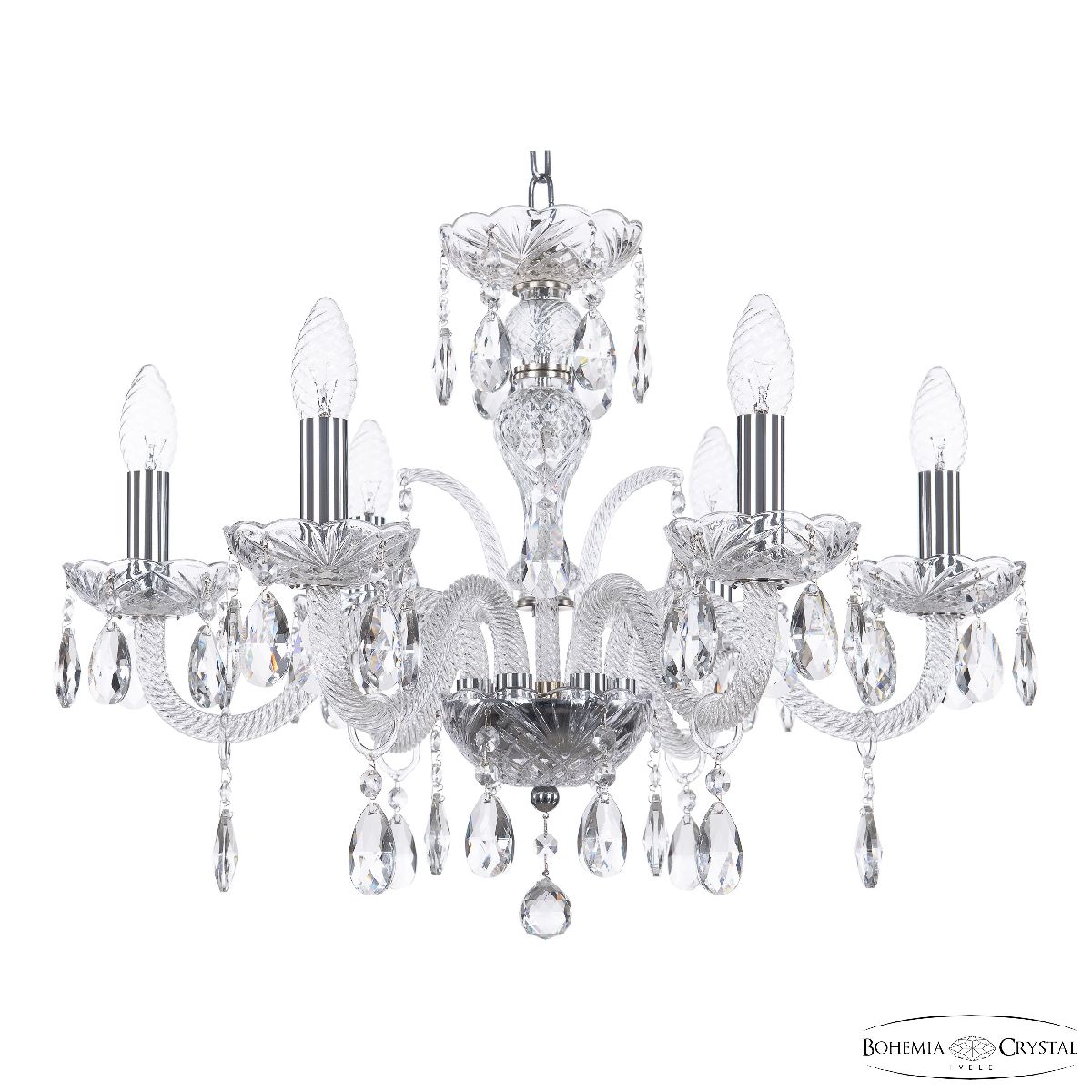 Подвесная люстра Bohemia Ivele Crystal 118/6/195 Ni