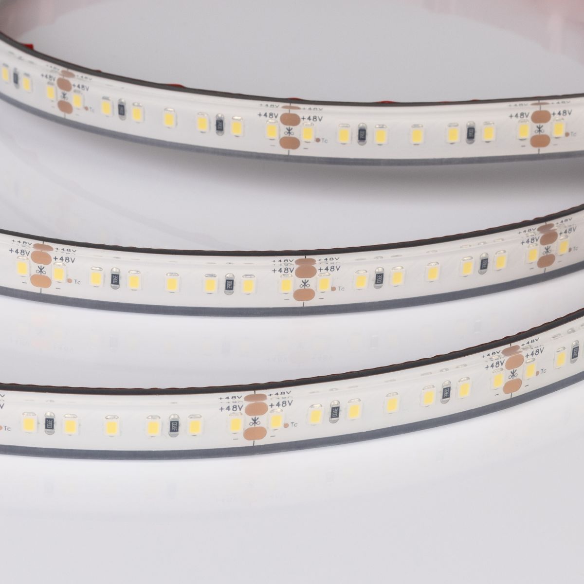 Светодиодная лента герметичная Arlight RTW-PFS-A140-12mm 48V Warm2400 (12 W/m, IP68, 20m) 057303