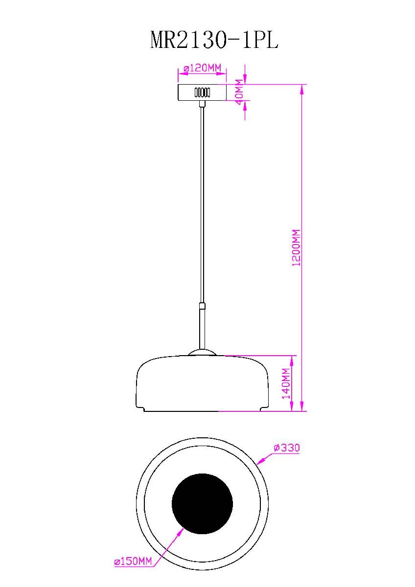 Подвесной светильник Myfar Charlie MR2130-1PL