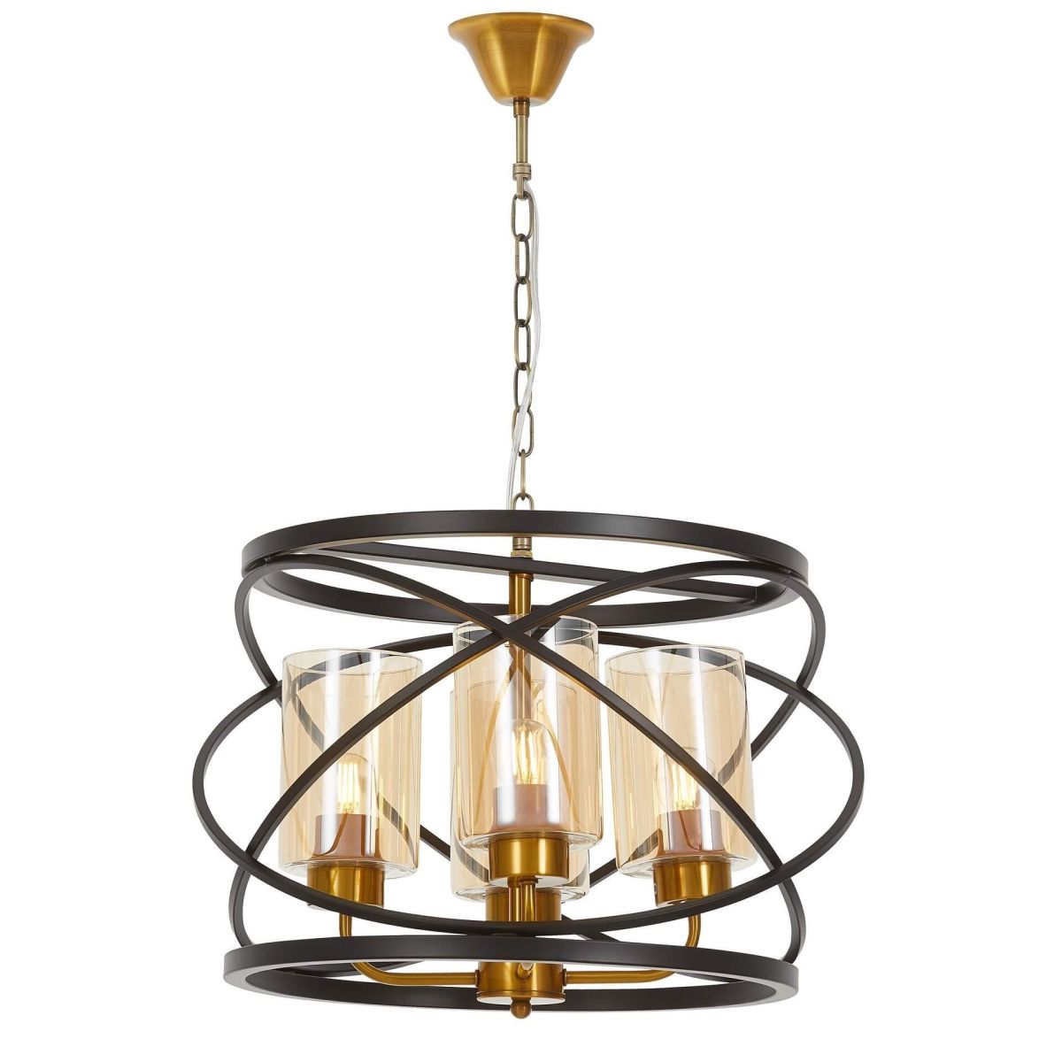Подвесная люстра Lumina Deco LDP 8004-4 BK+MD