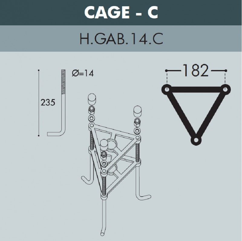 Садовый светильник Fumagalli U33.205.M10.AXH27