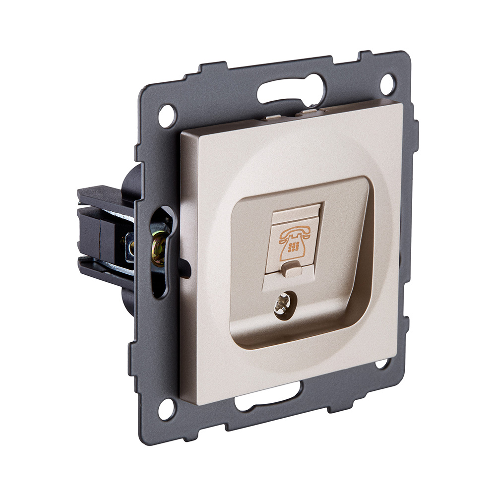 Розетка Ethernet RJ45 Cat.6, золотой Kollinger REA-018GD для Aspekt, Eleganz, Reflex