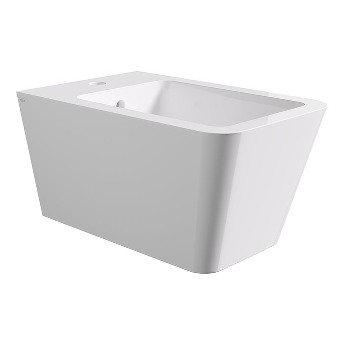 Alice Hide Square Биде подвесное 55х35см., цвет: белый глянцевый