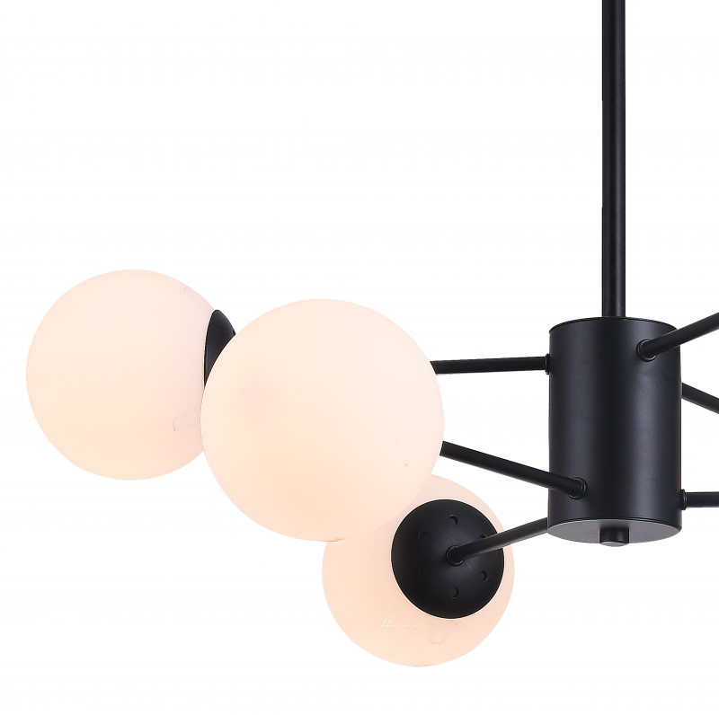 Люстра на штанге Natali Kovaltseva ALTO 75141/6C BLACK