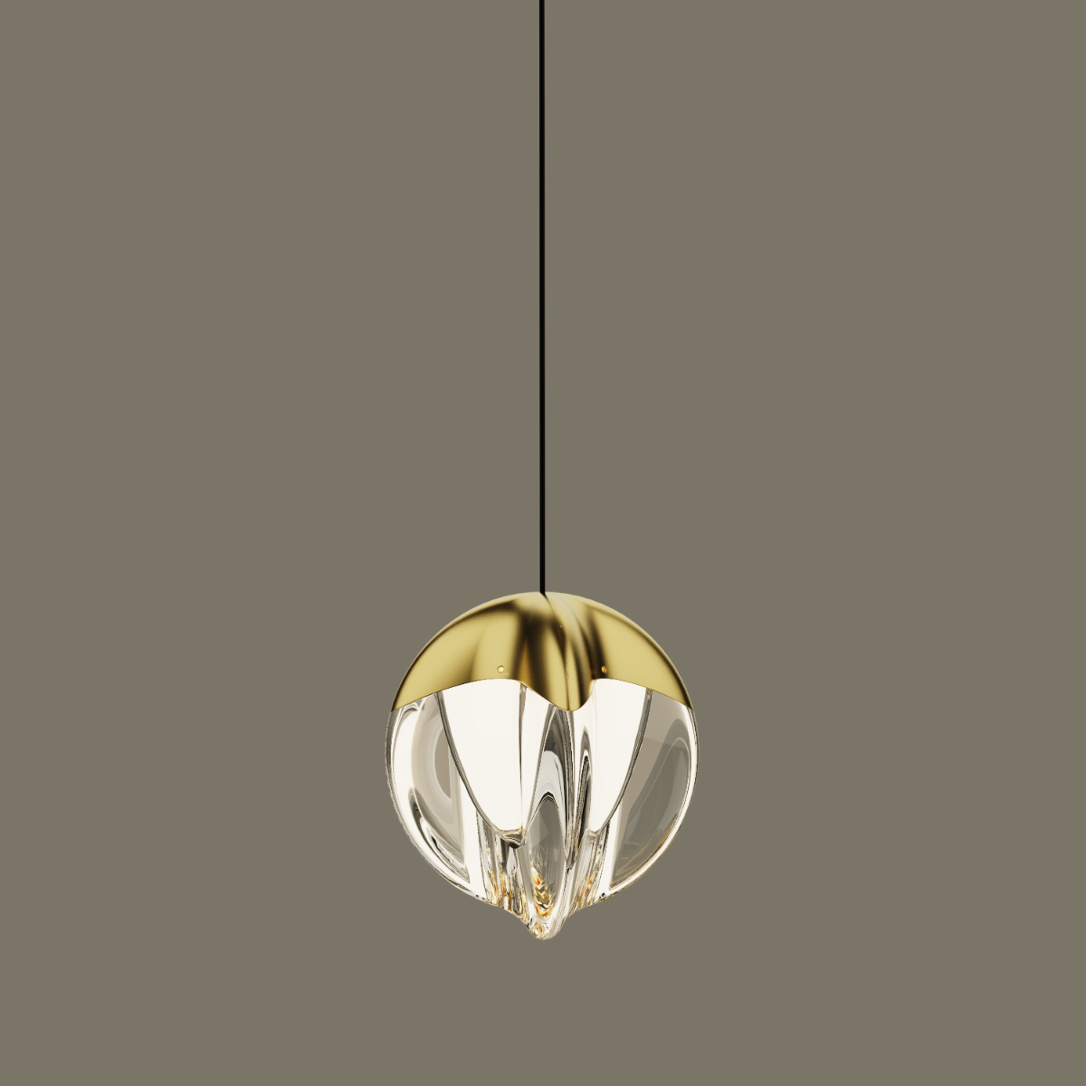 Подвесной светильник Delight Collection MD24001033-1A gold/clear