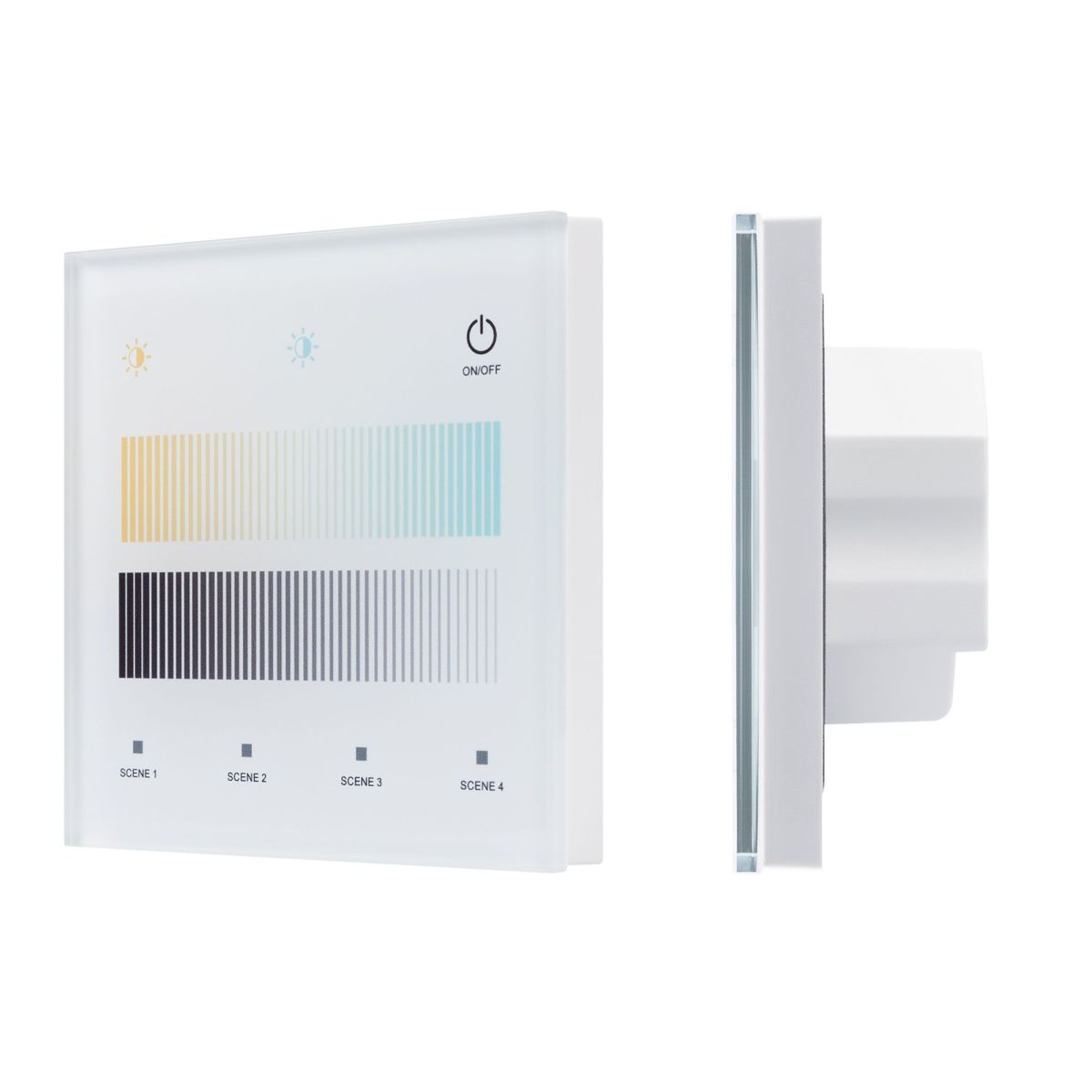 Сенсорная панель Arlight SMART-DALI-301-11-1G-4SC-MIX-IN White (BUS/24V, Touch, 2.4G) 046551