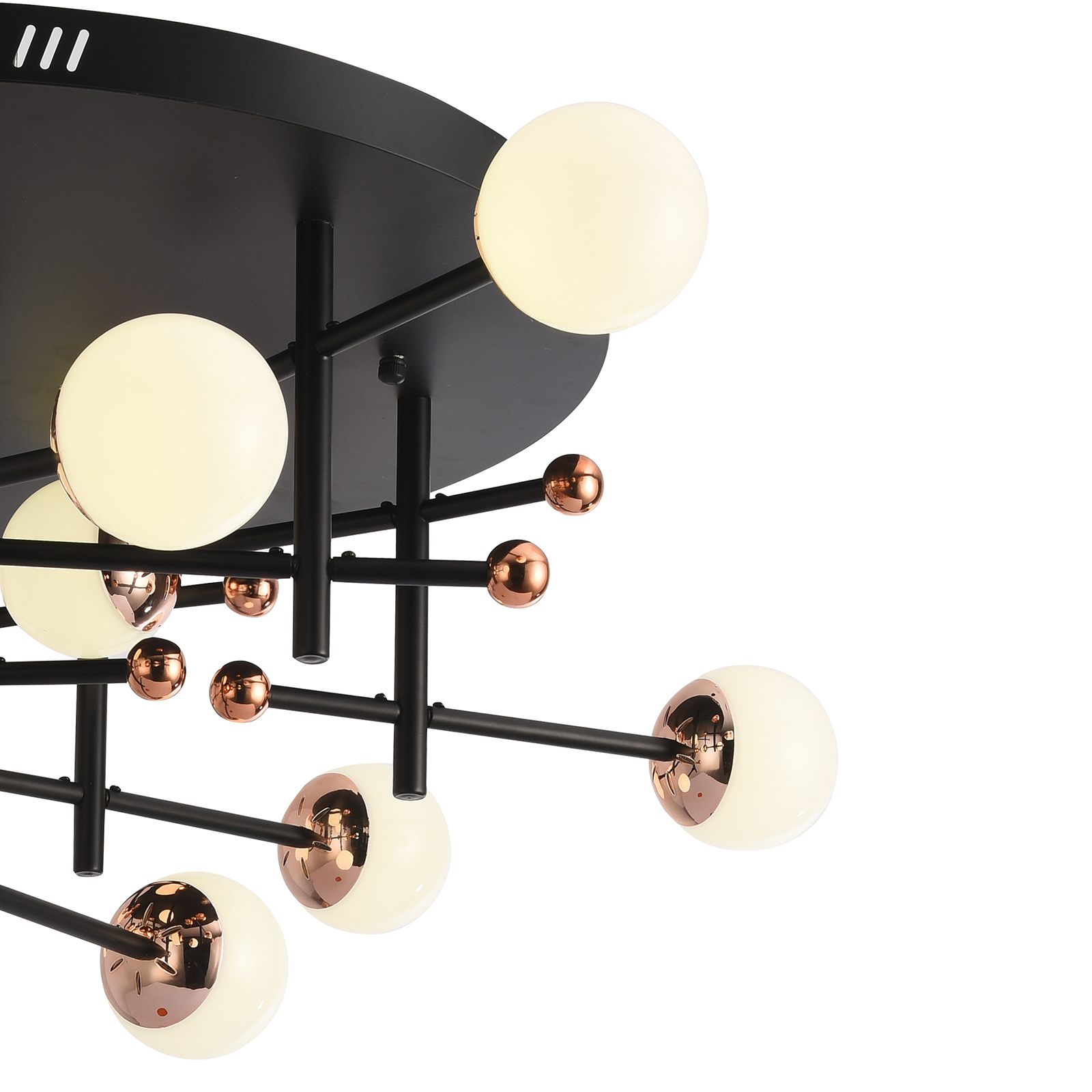 Потолочная люстра Natali Kovaltseva LED LAMPS 81344 GOLD BLACK