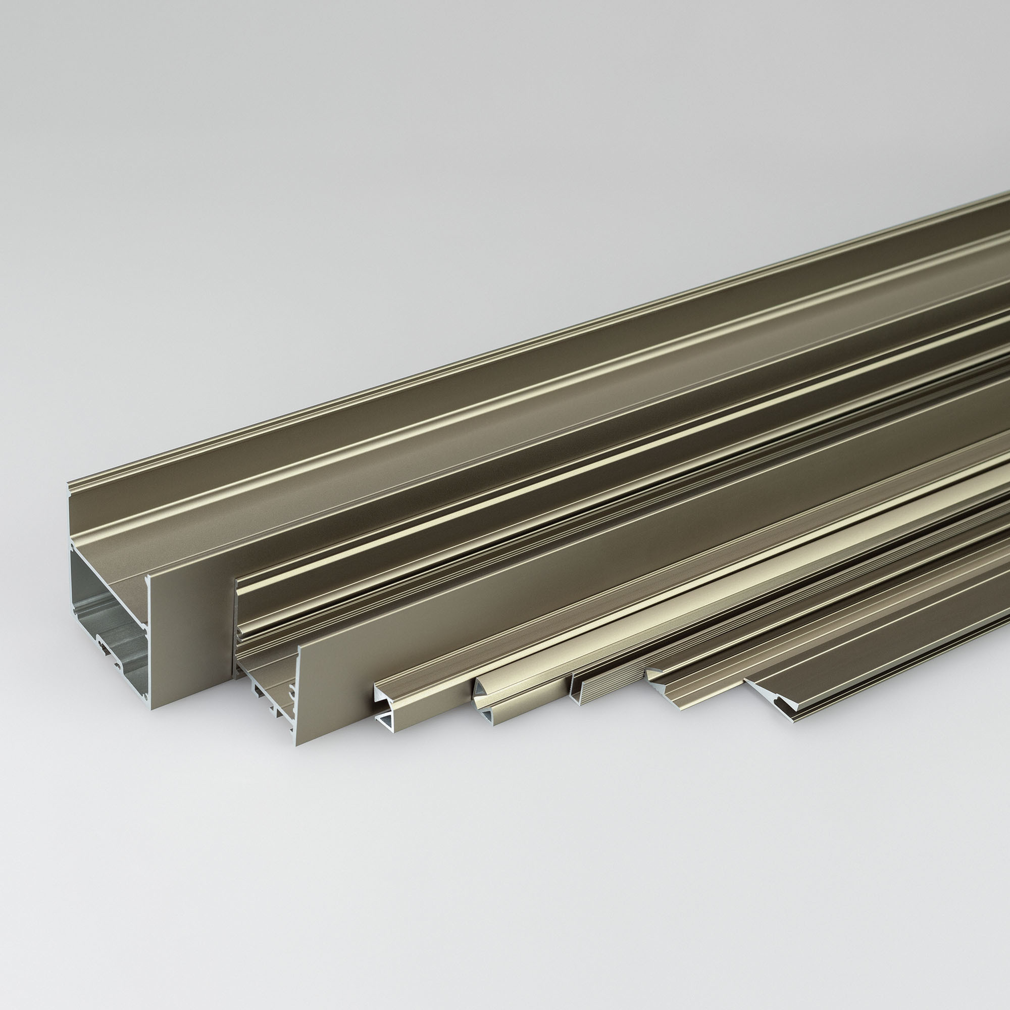 Алюминиевый профиль Arlight SL-MINI-SHELF-H9-2000 ANOD OLIVE GREY 038208