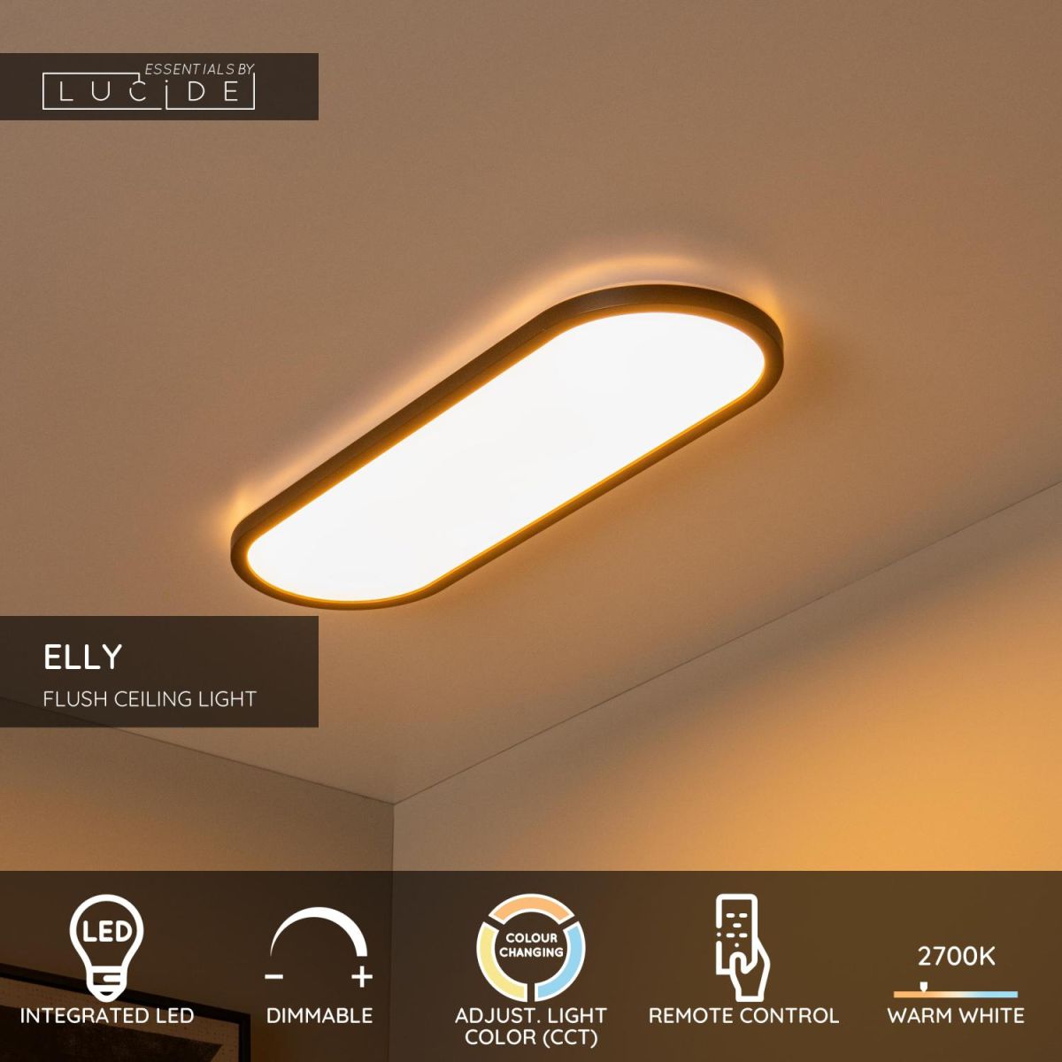 Потолочный светильник Lucide Elly 07121/24/30