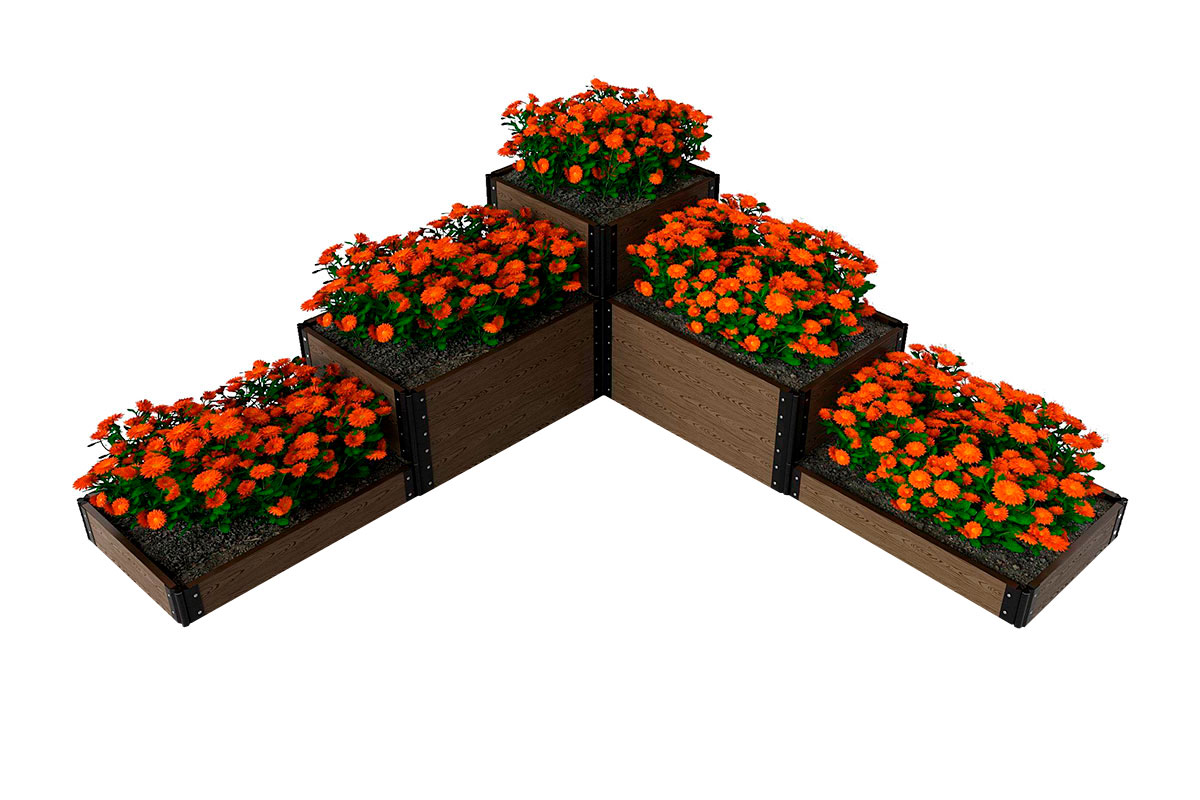 Доска грядочная Holzhof 150*25*2950мм, тиснение 3D