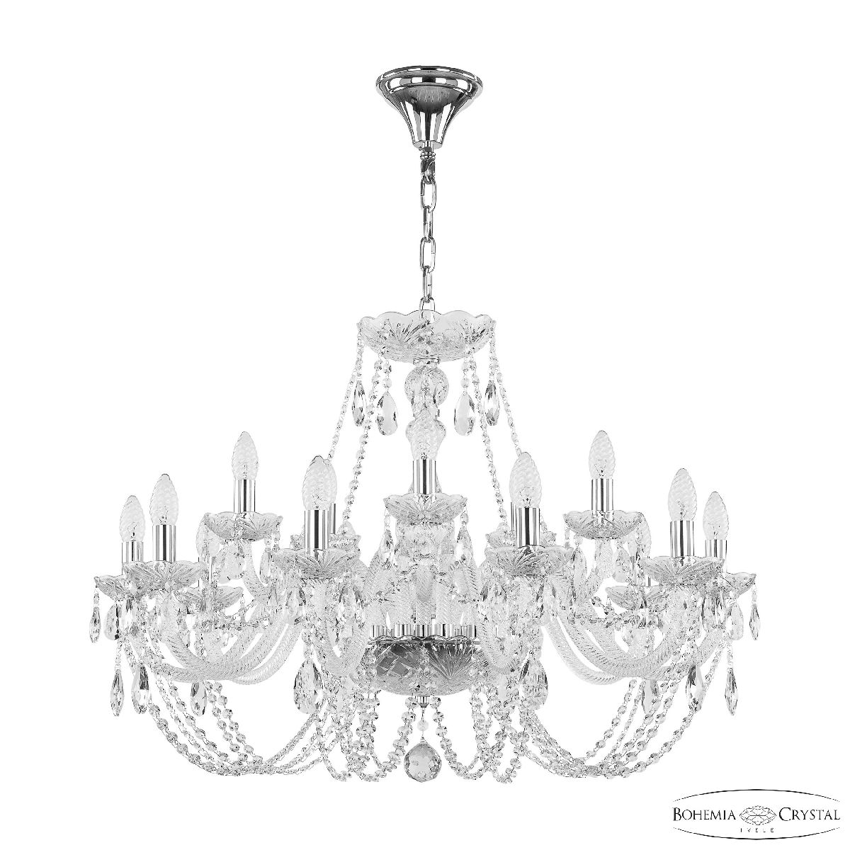 Подвесная люстра Bohemia Ivele Crystal 101/10+5/300 Ni