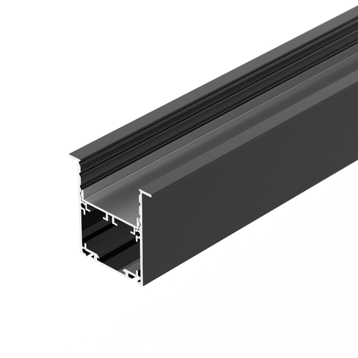 Алюминиевый профиль Arlight SL-LINIA52-3L-F-2000 ANOD BLACK 044685