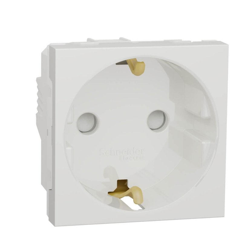 Розетка Schneider Electric Unica New Modular с/з со шторками 16A 250V NU303718
