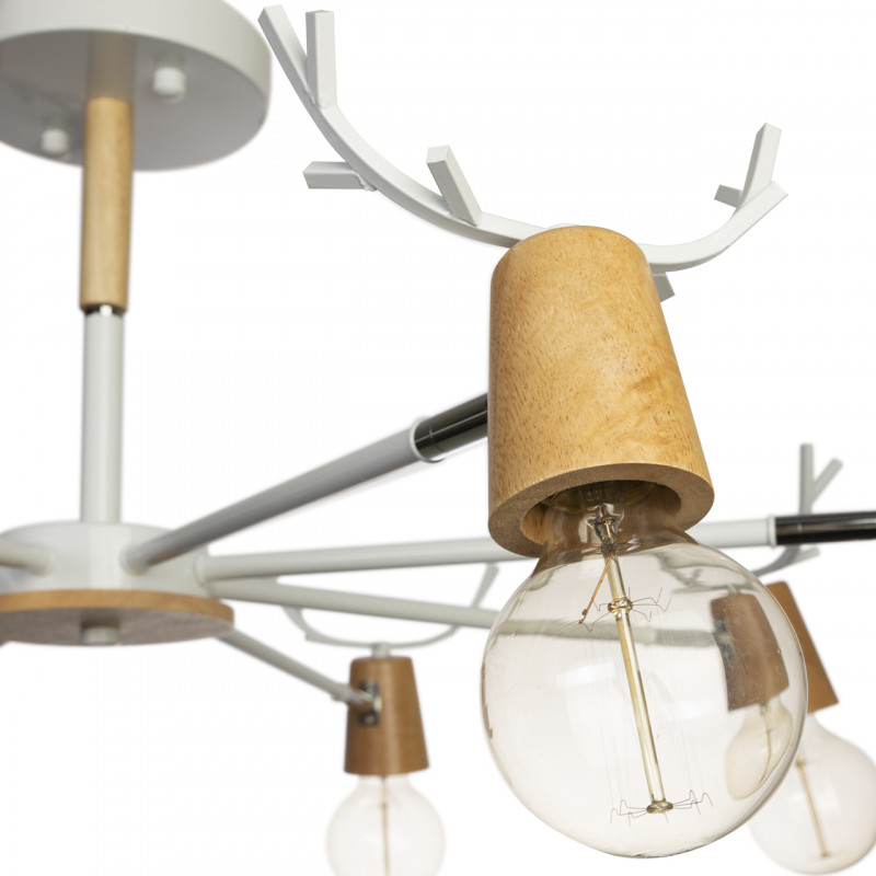 Люстра на штанге Loft IT Sven 10024/8 White