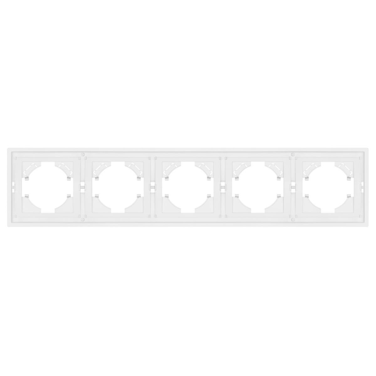 Рамка пластиковая на 5 постов Arlight FRM-TENDO-PL-5-WH 053851