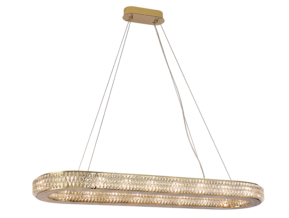 Подвесная люстра Newport Melody 8560/100 C oval gold polished М0070796